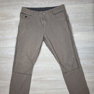 Kuhl Radikl Pants Mens 36x32 (35x31) Brown Hiking Outdoor Stretch Trail Nature